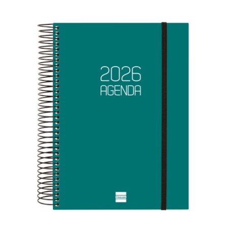 31116-AGENDA 2026 BASIC OPAQUE E10 155X212MM DIA PAGINA VERDE FINOCAM 742912026