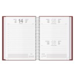 31133-AGENDA 2026 SEGOVIA ESPIRAL DIA PAGINA 14 X 20 CM. COLOR BURDEOS DOHE 12734 - 26