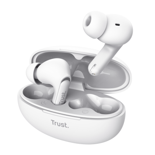 31156-Trust Yavi Auriculares True Wireless Stereo (TWS) Dentro de oido Llamadas/Musica USB Tipo C Bluetooth Blanco