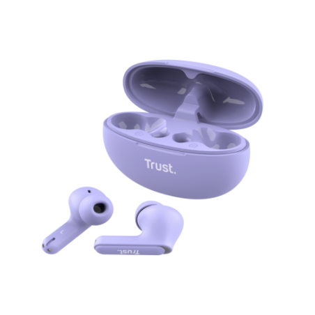 31159-Trust Yavi Auriculares True Wireless Stereo (TWS) Dentro de oido Llamadas/Musica USB Tipo C Bluetooth Purpura