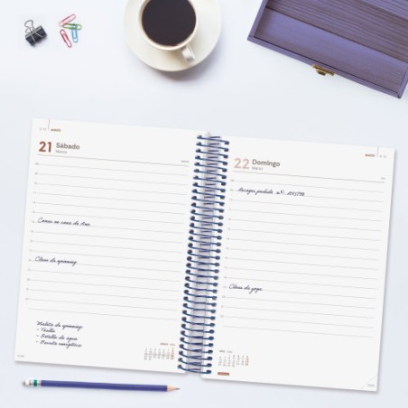 31171-AGENDA 2026 BASIC YEAR E10 155X212MM DIA PAGINA AZUL FINOCAM 741101026