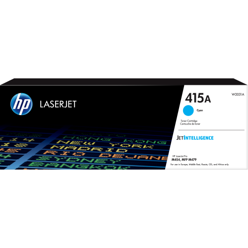 3119-HP Cartucho de toner Original LaserJet 415A cian