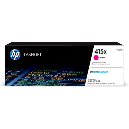 3123-HP Cartucho de toner Original LaserJet 415X magenta de alta capacidad