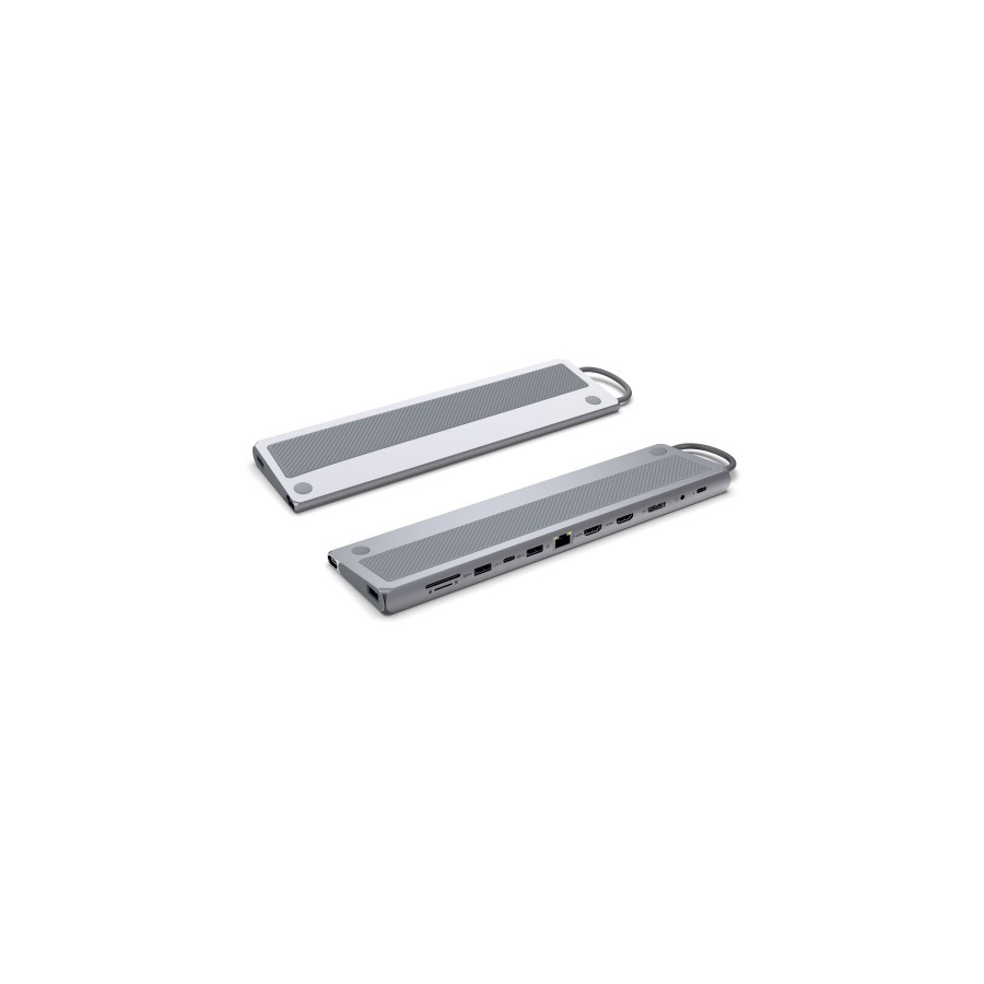 31256-Ewent EW1150 base para portatil y replicador de puertos Alambrico USB 3.2 Gen 1 (3.1 Gen 1) Type-C Aluminio