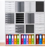 31270-MODULO ARCHISYSTEM DE 3 CAJONES 356X316X303 MM GRAFITO ARCHIVO 2000 8403C GF