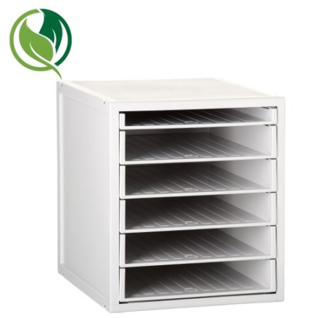 31307-MODULO ARCHISYSTEM DE 6 BANDEJAS 356X316X362 MM GRIS ARCHIVO 2000 8206B GS