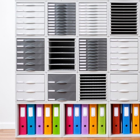 31318-MODULO ARCHISYSTEM DE 11 BANDEJAS 356X316X362 MM GRIS ARCHIVO 2000 8211B GS