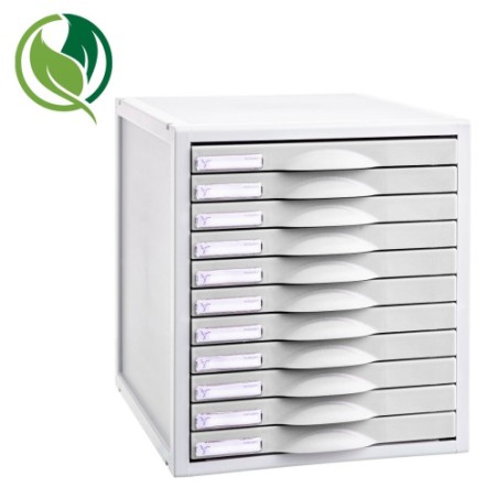 31321-MODULO ARCHISYSTEM DE 11 CAJONES 356X316X362 MM GRIS ARCHIVO 2000 8211C GS