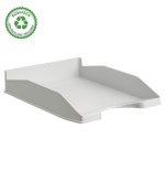 31475-BANDEJA APILABLE ECOGREEN 100% RECICLADO Y RECICLABLE GRIS 345X255X60 MM ARCHIVO 2000 742 GS