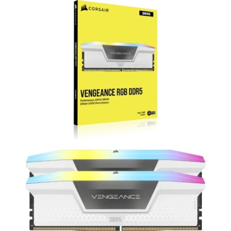 31598-Corsair Vengeance RGB CMH64GX5M2B6000C30W modulo de memoria 64 GB 2 x 32 GB DDR5 6000 MHz