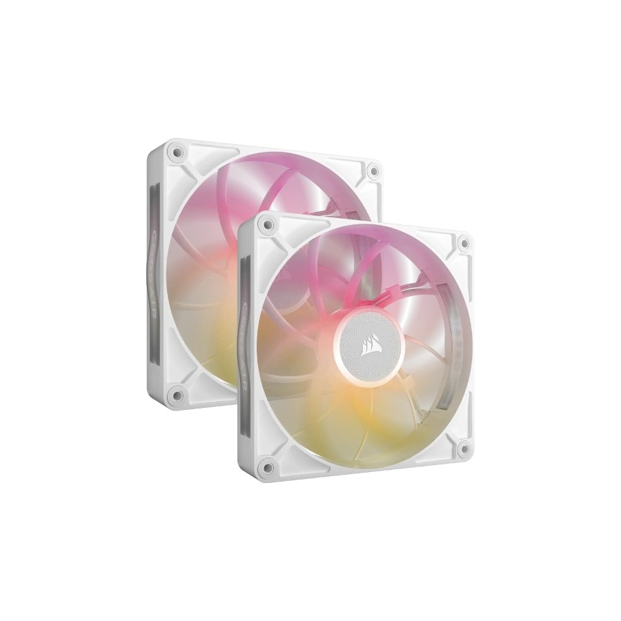 31769-Corsair iCUE LINK RX140 MAX RGB Carcasa del ordenador Ventilador 14 cm Blanco 2 pieza(s)