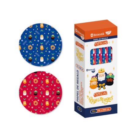 31783-PAPEL DE REGALO REYES MAGOS 70X200 BISMARK 331826
