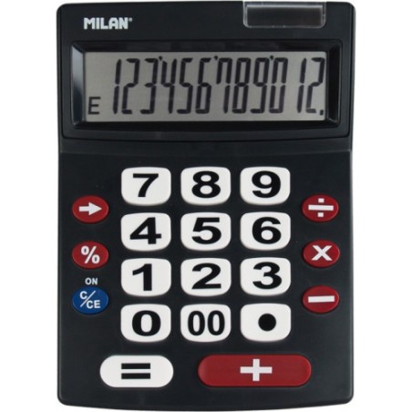 3179-CALCULADORA 12 DIGITOS TECLAS GRANDES MILAN 151712BL