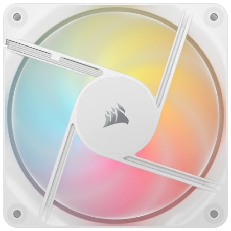 31838-Corsair RS120-R ARGB Carcasa del ordenador Ventilador 12 cm Blanco 3 pieza(s)