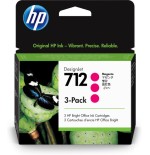 31866-HP Paquete de 3 cartuchos de Tinta DesignJet 712 magenta de 29 ml