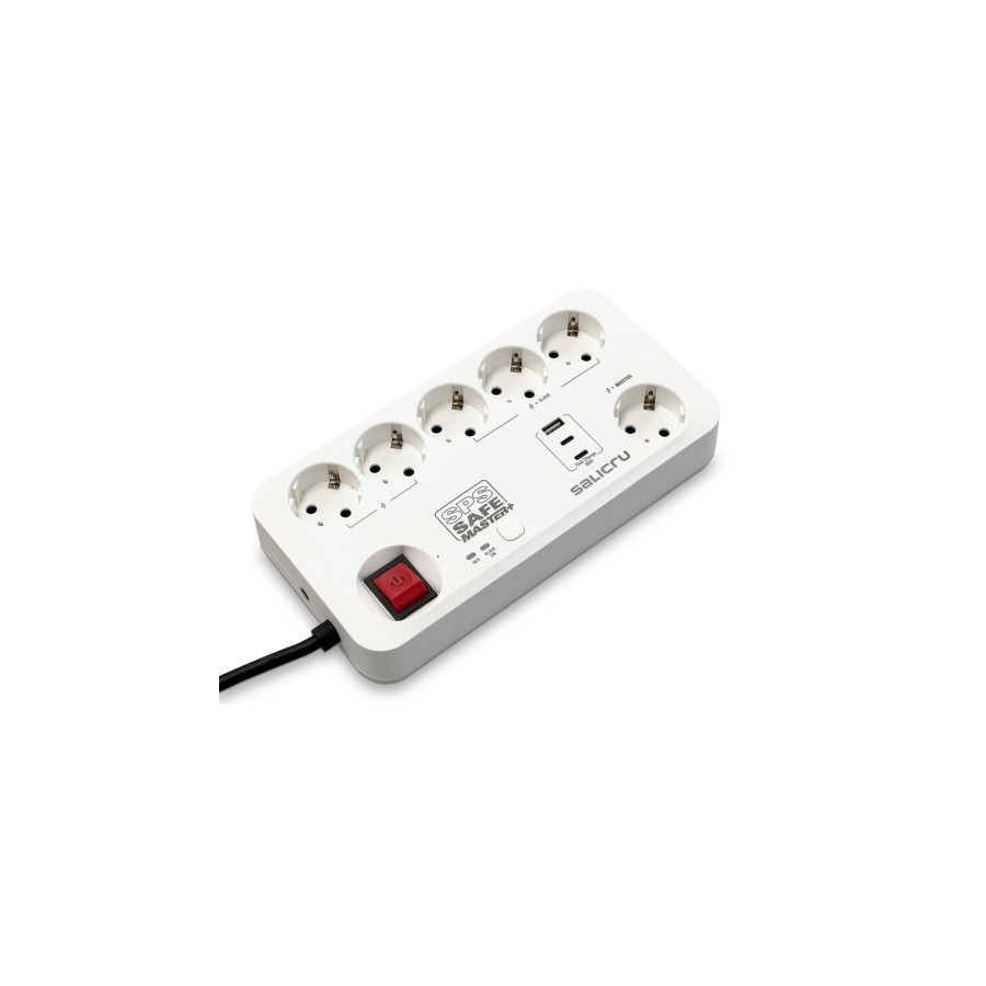 31889-Salicru SPS SAFE MASTER+ Blanco 6 salidas AC 230 V 1,4 m