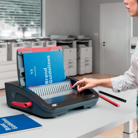 31920-ENCUADERNADORA CANUTILLO CB25 E COLOR NEGRO / PLATEADO GBC 4410064