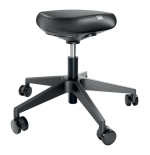 31923-TABURETE LEITZ ERGO CON RUEDAS COLOR NEGRO KENSINGTON 65780095