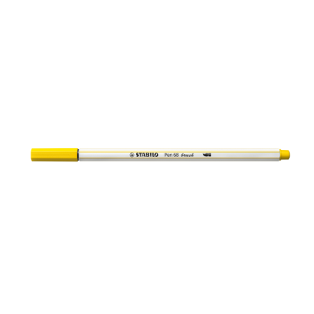 3199-ROTULADOR PUNTA FIBRA PINCEL PEN 68 BRUSH AMARILLO STABILO 568/44