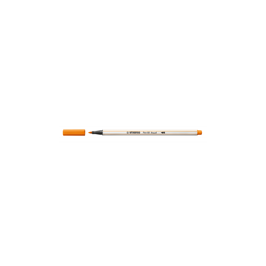 3200-ROTULADOR PUNTA FIBRA PINCEL PEN 68 BRUSH NARANJA STABILO 568/54