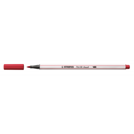 3204-ROTULADOR PUNTA FIBRA PINCEL PEN 68 BRUSH ROJO OSCURO STABILO 568/50