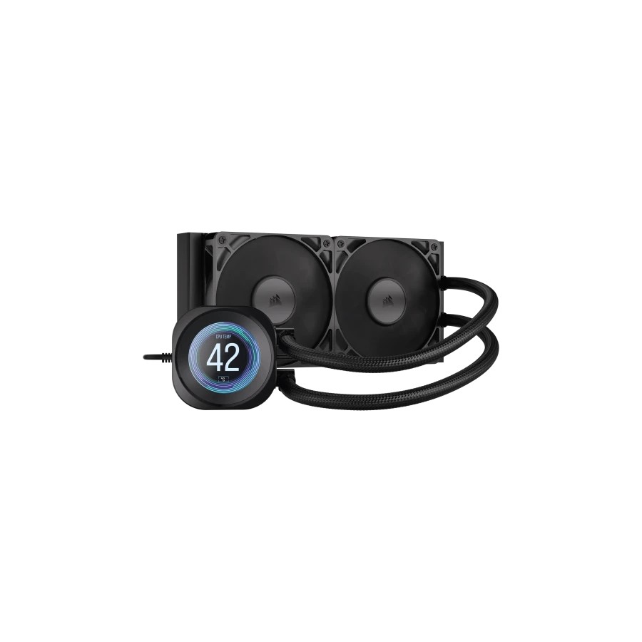 32043-Corsair Nautilus 240 RS LCD Procesador Sistema de refrigeracion liquida todo en uno 12 cm Negro 1 pieza(s)