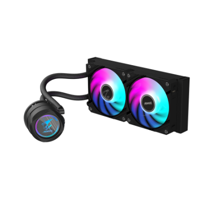 32057-GIGABYTE Refrigeracion liquida AIO AORUS WATERFORCE II 240 para CPU - 2 ventiladores ARGB de 120 mm, mecanismo de