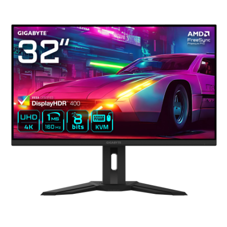 32058-GIGABYTE M32UP 31.5" Monitor de juego UHD - 3840 x 2160, 160 Hz, 1 ms, 350 cd/m2, AMD FreeSync Premium Pro, Displa
