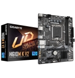 32068-GIGABYTE H610M K V2 Placa base - Procesadores Intel Core 14a generacion, hasta 5600 MHz DDR5, 1xPCIe 3.0 M.2, LAN