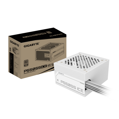 32074-GIGABYTE P550SS ICE Fuente de Alimentacion - PCIe 5.0, 80 PLUS Silver, Ventilador de 120 mm, Compatible con ATX 3.