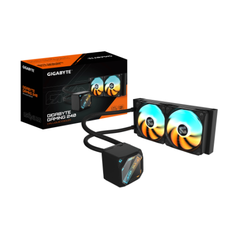 32078-GIGABYTE GAMING 240 Refrigeracion Liquida para CPU - 2x120mm Ventiladores ARGB, mecanismo de enclavamiento desliza