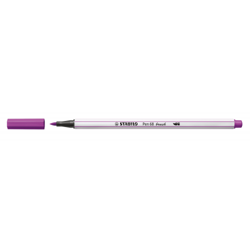 3208-ROTULADOR PUNTA FIBRA PINCEL PEN 68 BRUSH LILA STABILO 568/58