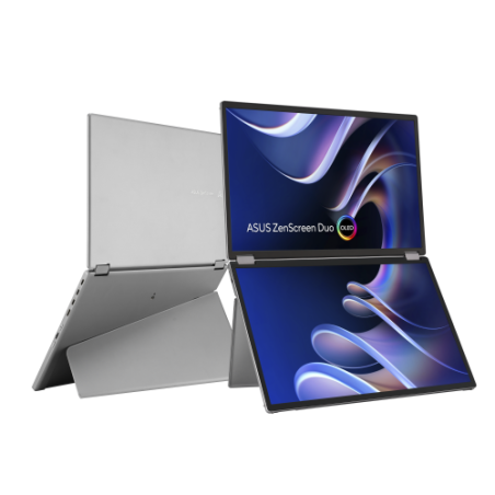 32126-ASUS ZenScreen Duo OLED MQ149CD pantalla para PC 35,6 cm (14") 1920 x 1200 Pixeles WUXGA Plata