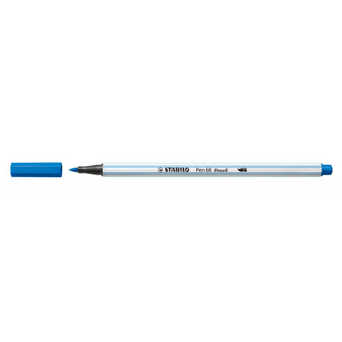 3216-ROTULADOR PUNTA FIBRA PINCEL PEN 68 BRUSH AZUL OSCURO STABILO 568/41
