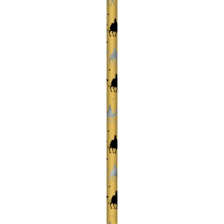 32163-PAPEL DE REGALO ORO / PLATA METALIZADO REYES MAGOS 70X500 CM BSIMARK 333716