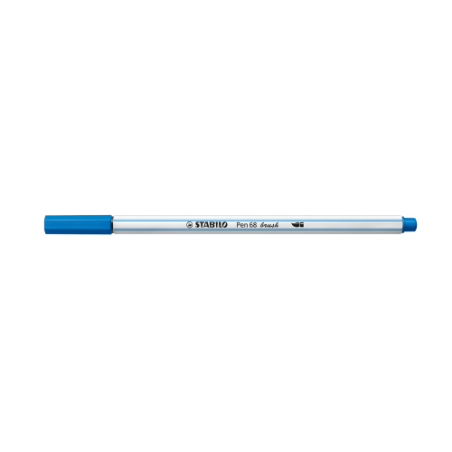 3217-ROTULADOR PUNTA FIBRA PINCEL PEN 68 BRUSH AZUL OSCURO STABILO 568/41