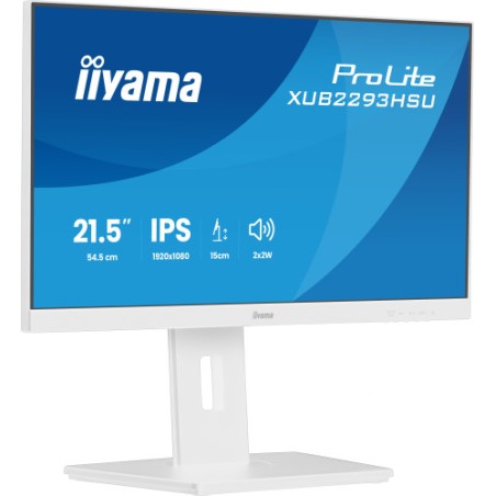 32178-MONITOR IYAMA PROLITE, 21,5 PULAGADS, 54,5 CM, IPS PANEL TECHNOLOGY LED, 1920X1080, 100 HZ, MATE BLANCA