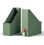 32194-PACK 2 REVISTEROS DE CARTON COLOR VERDE LEITZ 24710050