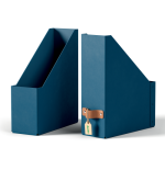 32196-PACK 2 REVISTEROS DE CARTON COLOR AZUL LEITZ 24710068