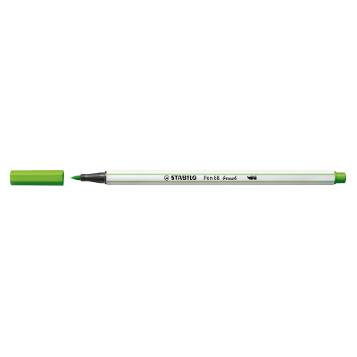 3220-ROTULADOR PUNTA FIBRA PINCEL PEN 68 BRUSH VERDE HOJA STABILO 568/43