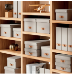 32211-PACK 2 CAJAS DE ALMACENAMIENTO CARTON PEQUENA COLOR BEIGE LEITZ 61470012