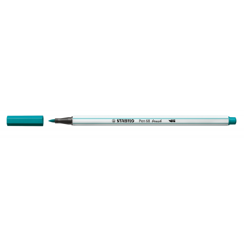 3224-ROTULADOR PUNTA FIBRA PINCEL PEN 68 BRUSH TURQUESA STABILO 568/51