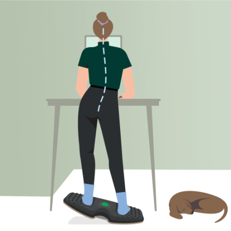 32240-REPOSAPIES BALANCE BOARD LEITZ ERGO COLOR GRIS OSCURO KENSINGTON 65870089