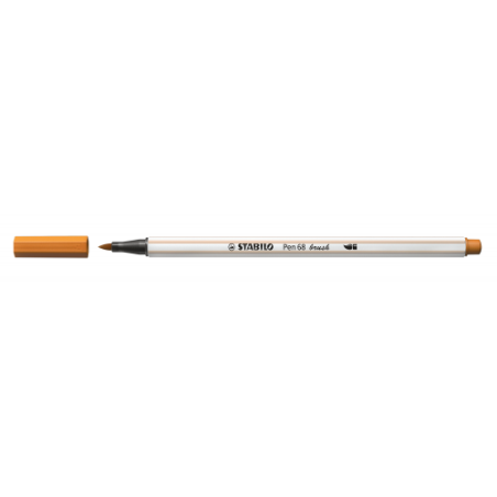 3226-ROTULADOR PUNTA FIBRA PINCEL PEN 68 BRUSH OCRE OSCURO STABILO 568/89