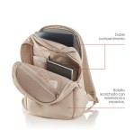 32315-MOCHILA MEDIANA COLOR BEIGE BAG TO WORK MIQUELRIUS MR19564