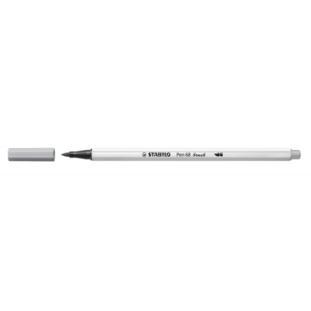 3232-ROTULADOR PUNTA FIBRA PINCEL PEN 68 BRUSH GRIS MEDIO STABILO 568/95