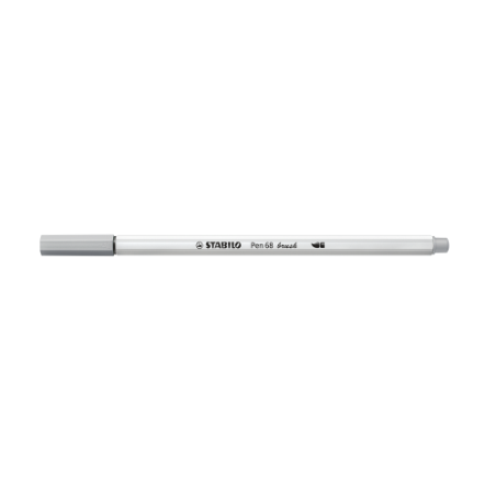 3233-ROTULADOR PUNTA FIBRA PINCEL PEN 68 BRUSH GRIS MEDIO STABILO 568/95