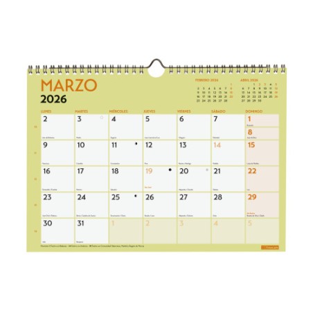 32359-CALENDARIO 2026 NEUTRO PARED ESCRIBIR GRAFIK A4 210X297MM FINOCAM 787220126