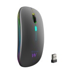 32432-EWENT RATON INALAMBRICO RECARGABLE DUAL CONEXION BLUETOOTH/WIFI, RGB