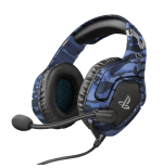 32592-Trust GXT 488 Forze PS4 Auriculares Diadema Conector de 3,5 mm Negro, Azul